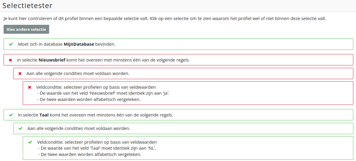 Selectietester 1